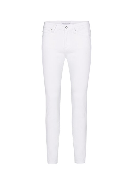 Calvin Klein Jeans Orta Bel Dar Paça Skinny Fit Düz Kadın Denim Pantolon J20J2138581CD 3