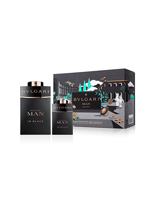 Bvlgari Man In Black Erkek Parfüm Set (100Ml Edp + 15 Ml Edp) 1