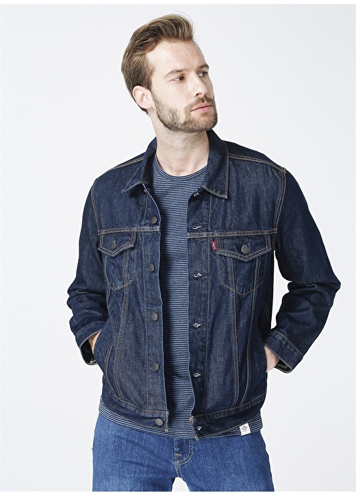 Levis Erkek Standart Denim Ceket THE TRUCKER JACKET ROCKR 72334-0557 1