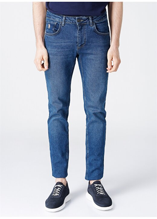 U.S. Polo Assn. Mavi Erkek Denim Pantolon 2