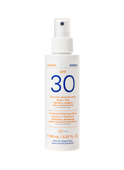 Korres Yoghurt Güneş Koruyucu Sprey (Yüz+Vücut) SPF30 150ml 2