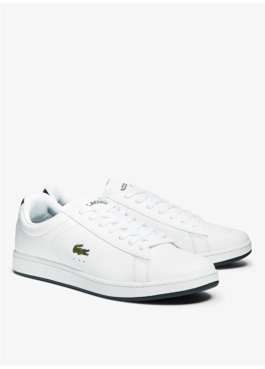 Lacoste CARNABY Beyaz - Yeşil Erkek Lifestyle Ayakkabı 2