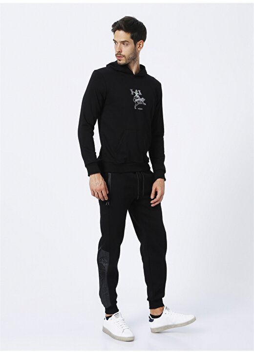 Fabrika Sports S-Teseba Kapüşonlu Basic Siyah Erkek Sweatshirt 2