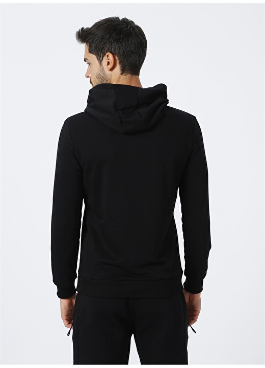 Fabrika Sports S-Teseba Kapüşonlu Basic Siyah Erkek Sweatshirt 4