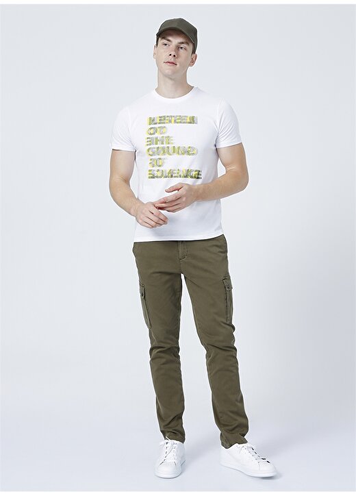 Limon Ekru Erkek T-Shirt 3
