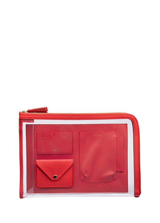 Case Look 32,5 X 23,5 Cm Kırmızı Kadın Çanta İçi Düzenleyici CLC03-02 1