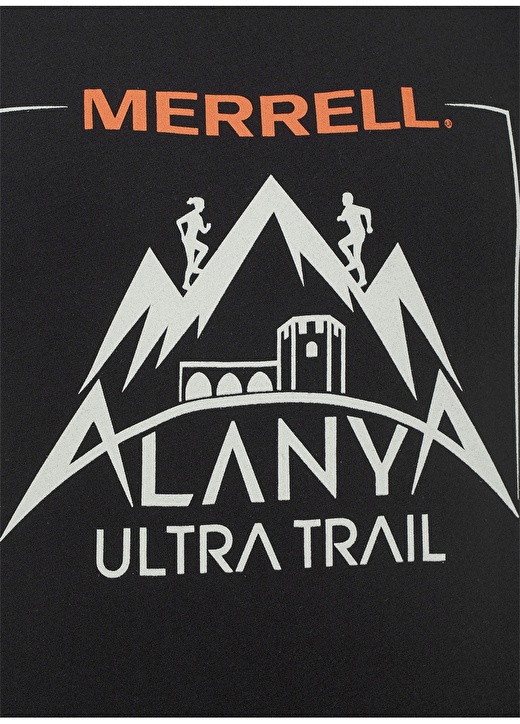 Merrell Bisiklet Yaka Kısa Kol Regular Fit Kalıp Baskılı Siyah Erkek T-Shirt 3