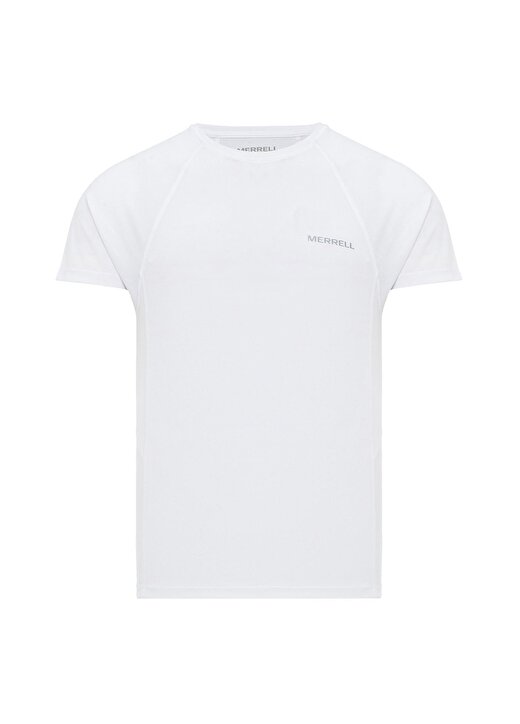 Merrell Bisiklet Yaka Kısa Kol Slim Fitkalıp Baskılı Beyaz Erkek T-Shirt 1