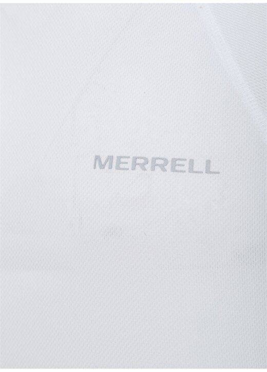 Merrell Bisiklet Yaka Kısa Kol Slim Fitkalıp Baskılı Beyaz Erkek T-Shirt 3