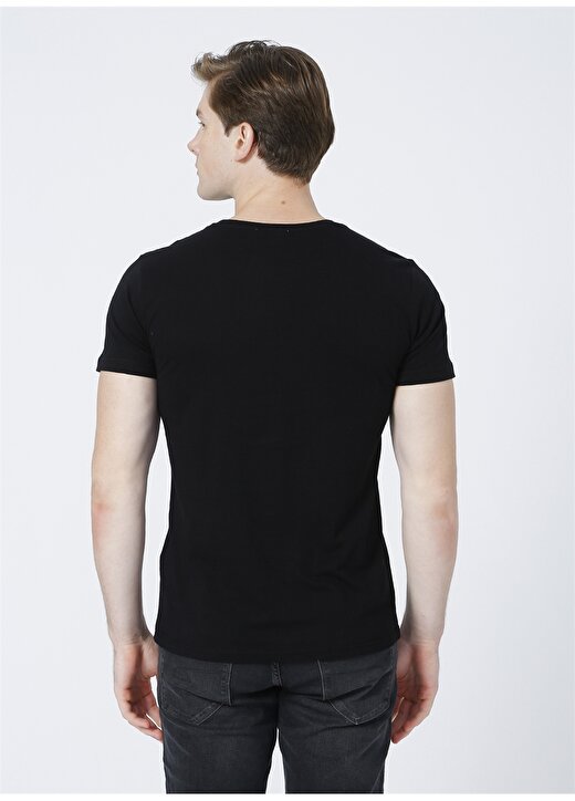 İst X Boyner O Yaka Siyah Erkek T-Shirt IST 03 4