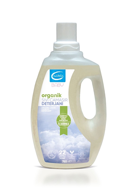 The Lifeco Baby 22 Yıkama Organik Sıvı Çamaşır Deterjanı 750 Ml 1