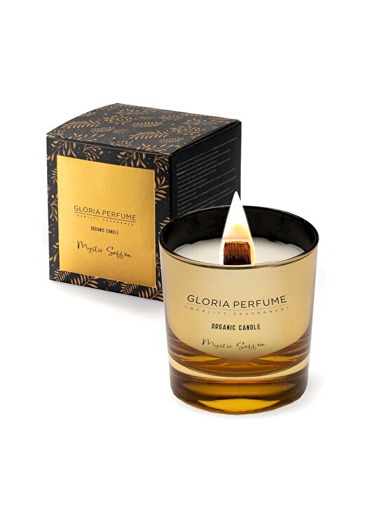 Gloria Perfume Mystic Saffron Çıralı Kokulu Mum 220 Gr. 1