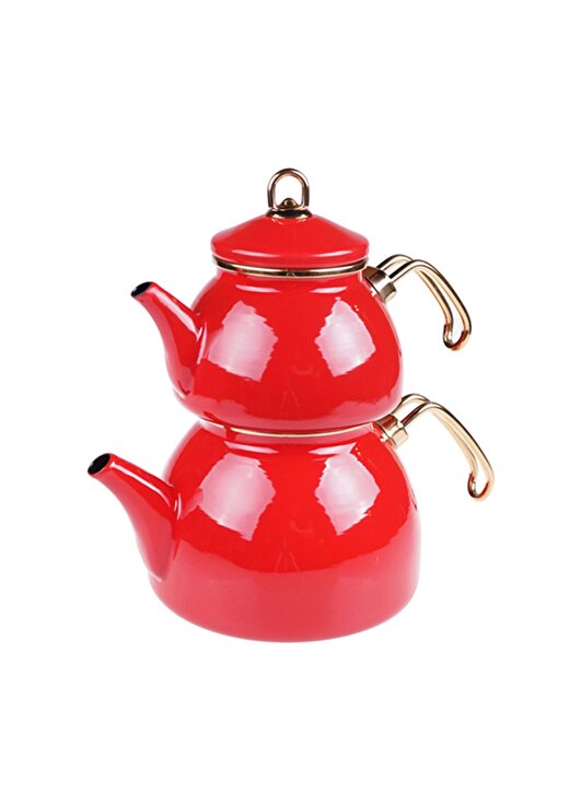 Taşev Şehzade Çaydanlık Takımı Kırmızı 1