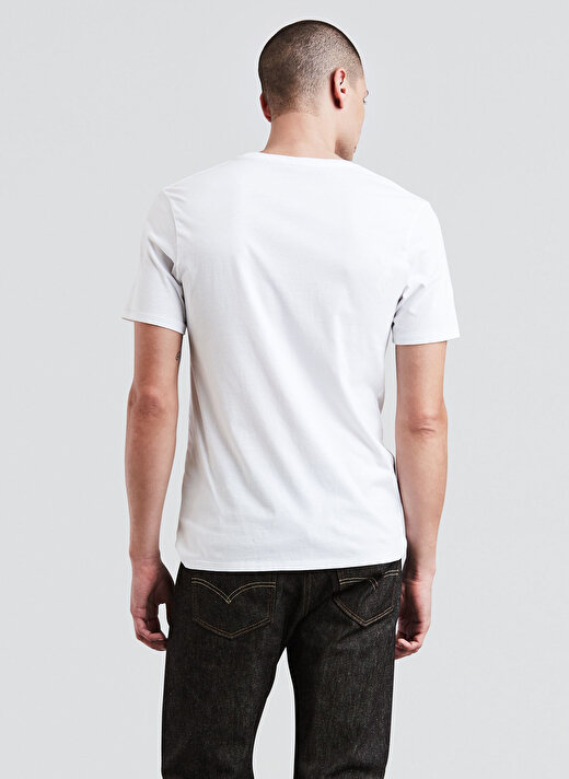 Levis 17783-0315 Graphic Set-In Neck Grap Yuvarlak Yaka Kısa Kollu Baskılı Beyaz Erkek T-Shirt 2