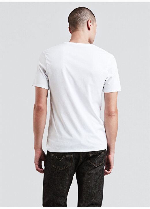 Levis 17783-0315 Graphic Set-In Neck Grap Yuvarlak Yaka Kısa Kollu Baskılı Beyaz Erkek T-Shirt 2