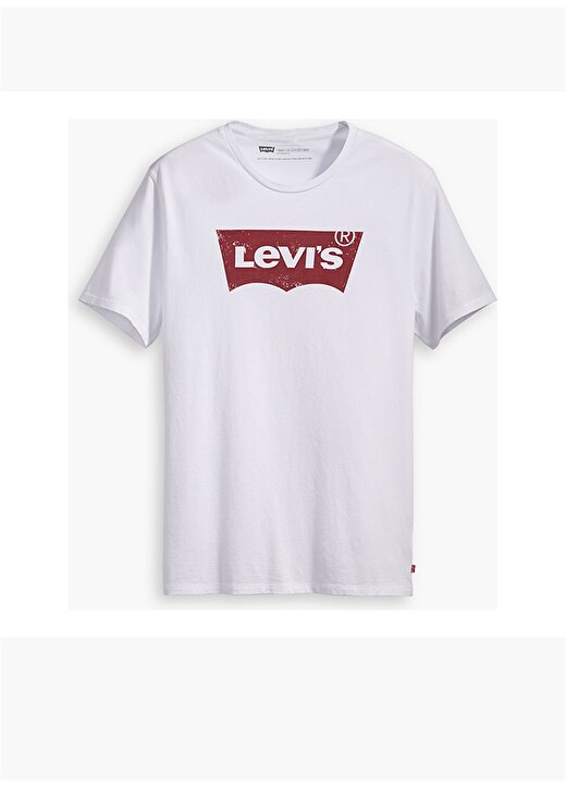 Levis 17783-0315 Graphic Set-In Neck Grap Yuvarlak Yaka Kısa Kollu Baskılı Beyaz Erkek T-Shirt 3