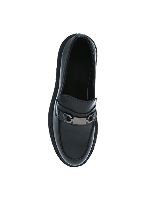 Fabrika BRANDO Siyah Erkek Deri Klasik Ayakkabı 4