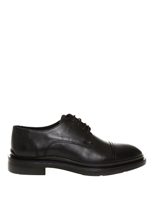 Fabrika Deri Siyah Erkek Klasik Ayakkabı DONZI 1