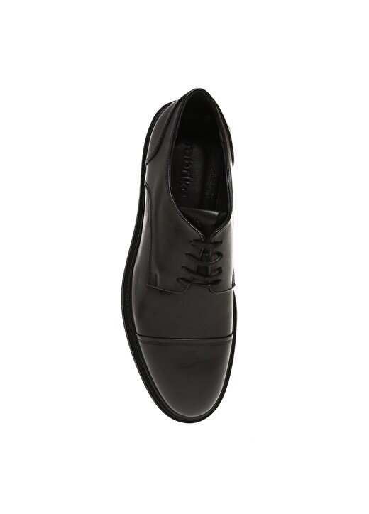 Fabrika Deri Siyah Erkek Klasik Ayakkabı DONZI 4
