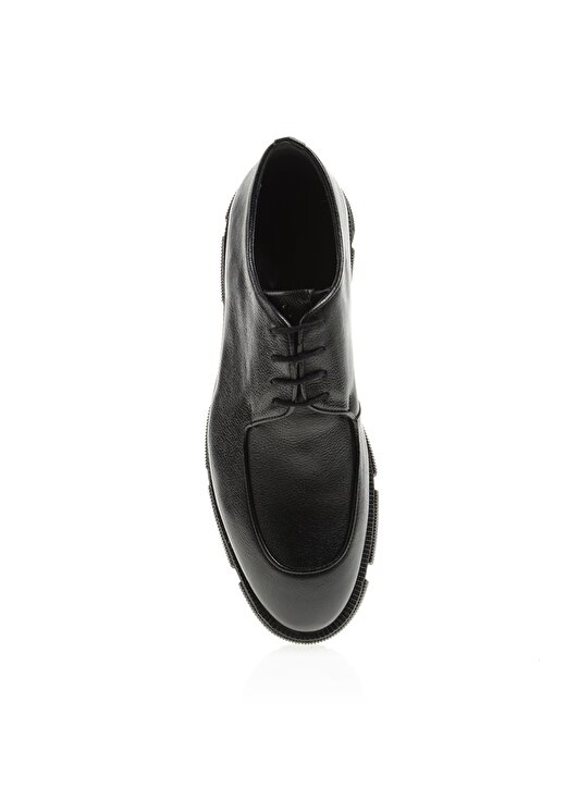 Fabrika Deri Siyah Erkek Klasik Ayakkabı VALIANT 4