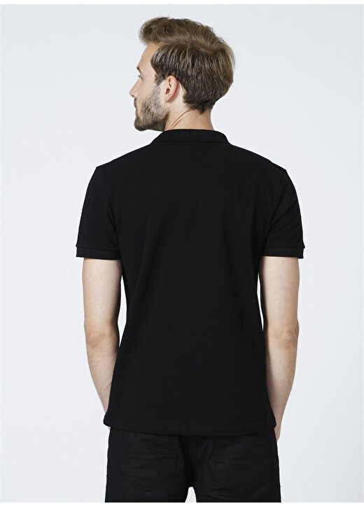 Fabrika Basic Siyah Erkek Polo T-Shirt - LEONARDO 4