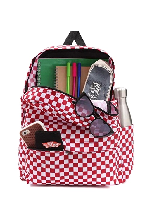 Vans Bordo Kadın 32X12x42 Sırt Çantası VN0A5KHRO841 OLD SKOOL CHECK PACK 2