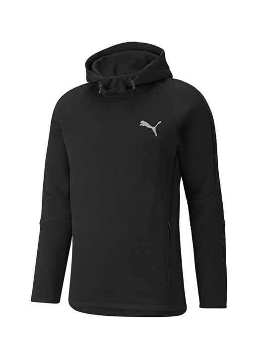 Puma 58942201 Evostripe Hoodie Kapüşonlu Regular Fit Siyah Erkek Sweatshırt 4