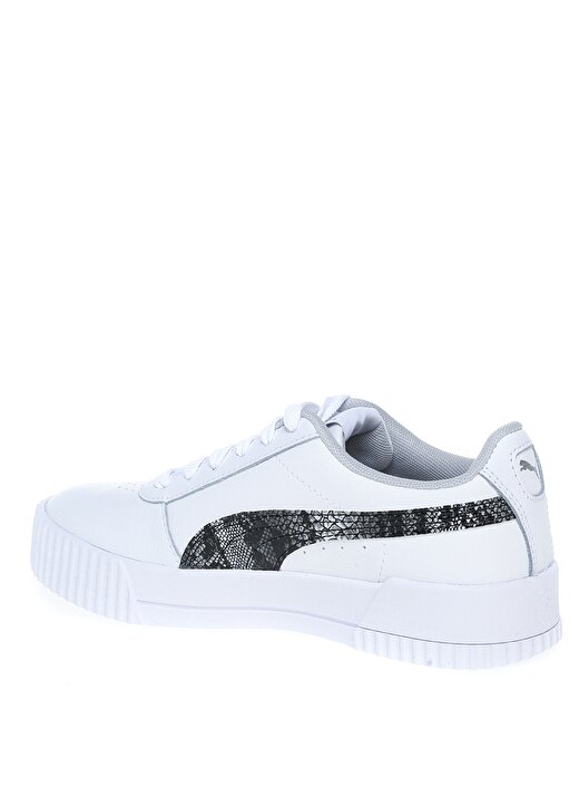 Puma 38238402 Carina L Snake Fs Gri - Beyaz - Gümüş Kadın Lifestyle Ayakkabı 2