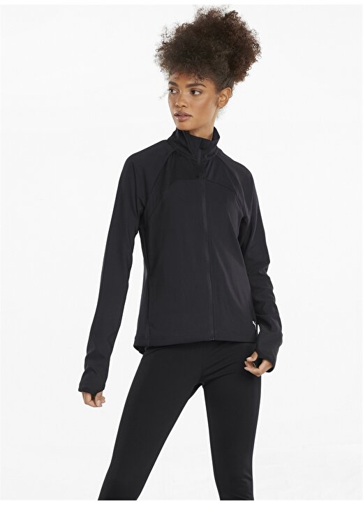 Puma 58913601 Active Yogini Woven Suit Gömlek Yaka Regular Fit Siyah Kadın Eşofman Takımı 2