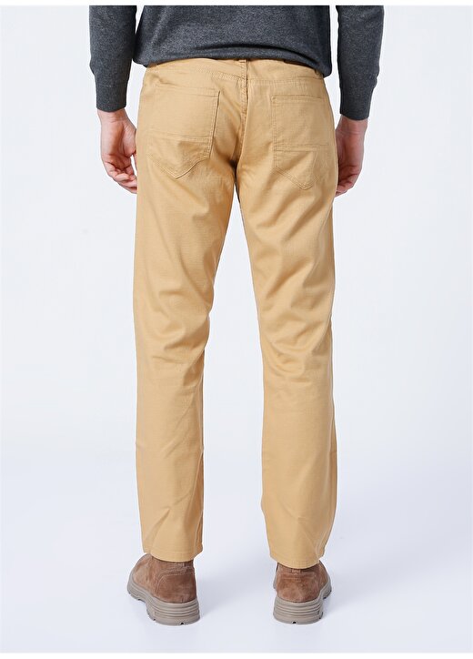 Altınyıldız Classics 4A0121200062. Normal Bel Regular Fit Armürlü Deve Tüyü Erkek Pantolon 4