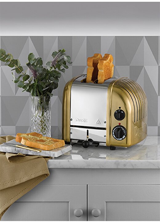 Dualit Classic 2 Hazneli Ekmek Kızartma Makinesi Pirinç 3