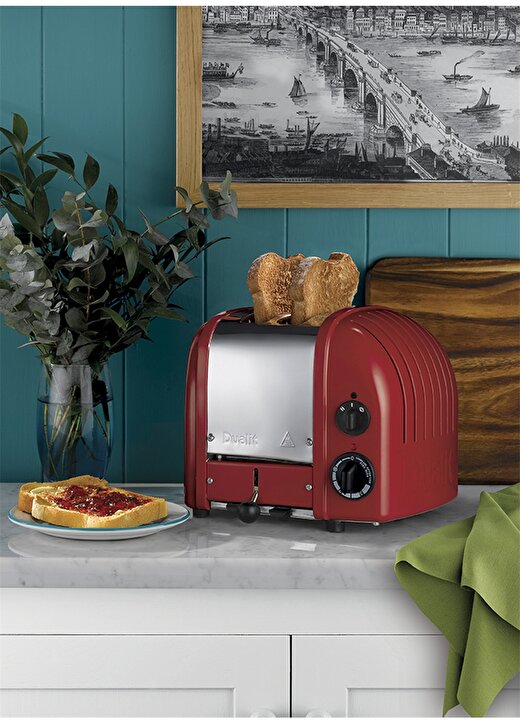 Dualit Classic 2 Hazneli Ekmek Kızartma Makinesi Kırmızı 3