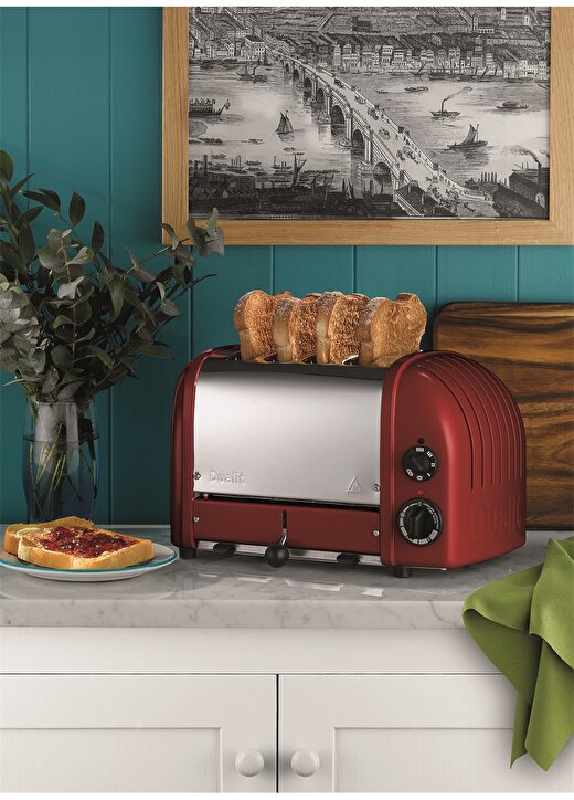 Dualit Classic 4 Hazneli Ekmek Kızartma Makinesi Kırmızı 3