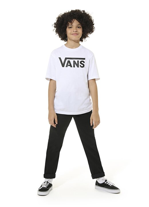 Vans Beyaz Bisiklet Yaka Erkek Çocuk T-Shirt 1