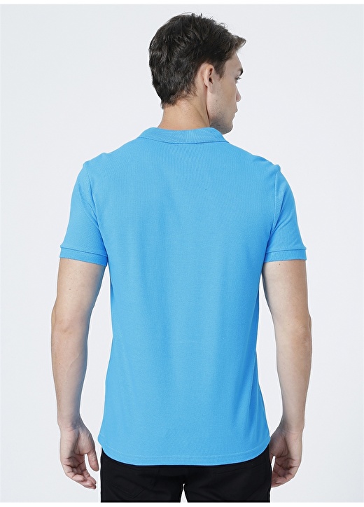 Fabrika Basic Mavi Erkek Polo T-Shirt - LEONARDO 4