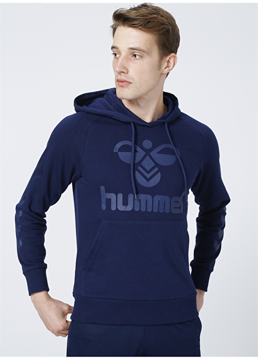 Hummel MARONI HOODIE Mavi Erkek Sweatshirt 920892-7459 3