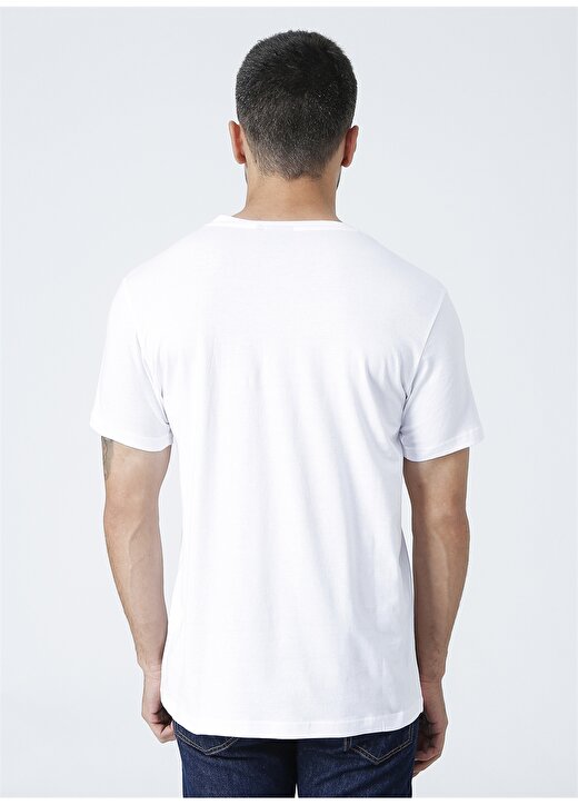 Hummel ALBUS Beyaz Erkek T-Shirt 910171-9001 4