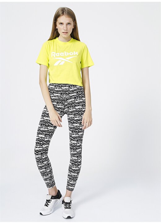 Reebok GR9385 Ri Crop Tee Sarı Kadın T-Shirt 2