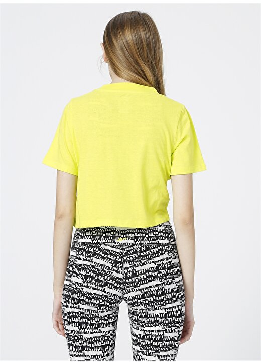 Reebok GR9385 Ri Crop Tee Sarı Kadın T-Shirt 4