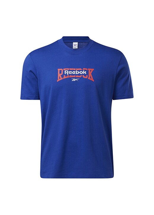 Reebok GS4182 Cl Basketball Tee Mavi Erkek T-Shirt 1