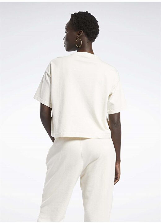 Reebok GR0397 Cl Rbk Nd Cropped T-Shirt Beyaz Kadın T-Shirt 3