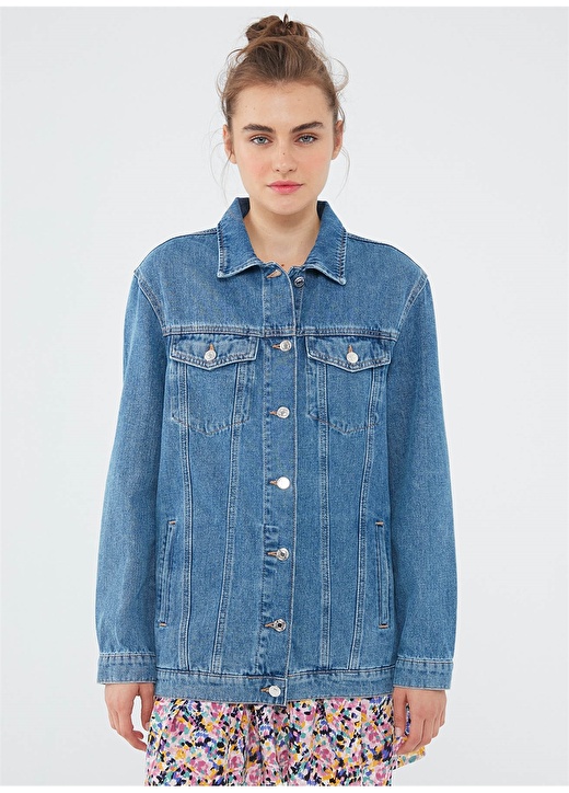 Mavi 110081-33711 Boyfriend Mavi Kadın Denim Ceket 3