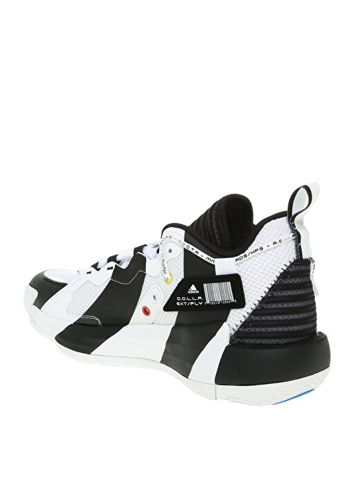 Adidas H00427 Dame 7 Extply Beyaz - Siyah Erkek Basketbol Ayakkabısı 2