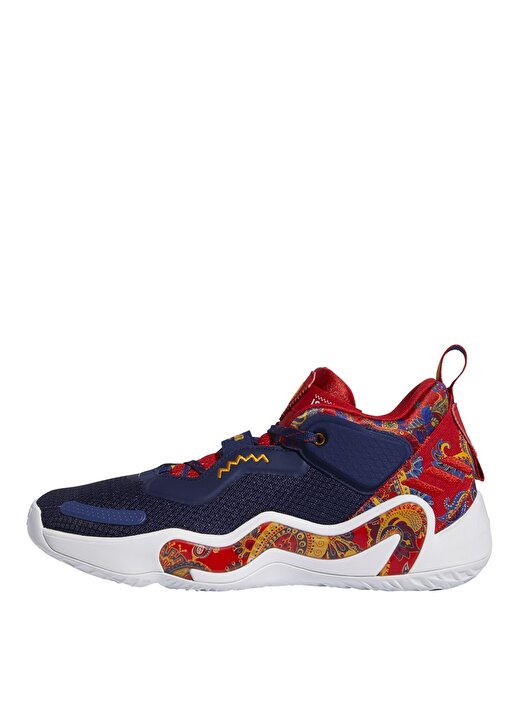 Adidas H68047 D.O.N. Issue 3 Mavi-Kırmızı-Altın Erkek Basketbol Ayakkabısı 2