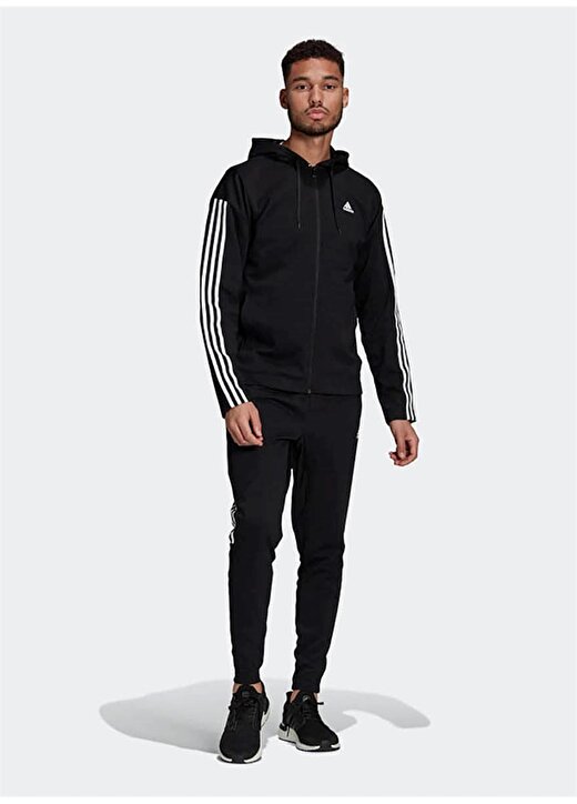 Adidas GM3827 M Rib Tracksuit Siyah Erkek Eşofman Takımı 1