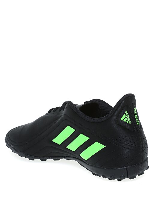 Adidas Q46490 Deportivo Tf Siyah - Yeşil Erkek Futbol Ayakkabısı 2