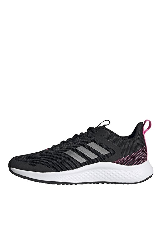 Adidas H04605 Fluidstreet Siyah - Gümüş Kadın Koşu Ayakkabısı 2