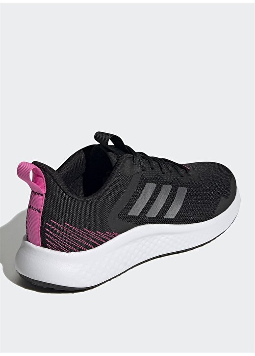 Adidas H04605 Fluidstreet Siyah - Gümüş Kadın Koşu Ayakkabısı 4