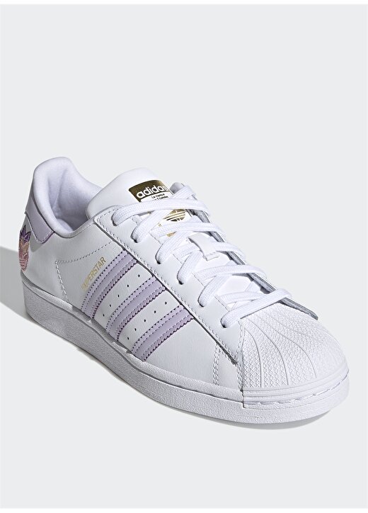 Adidas GZ8143 Superstar W Beyaz - Mor Kadın Lifestyle Ayakkabı 3
