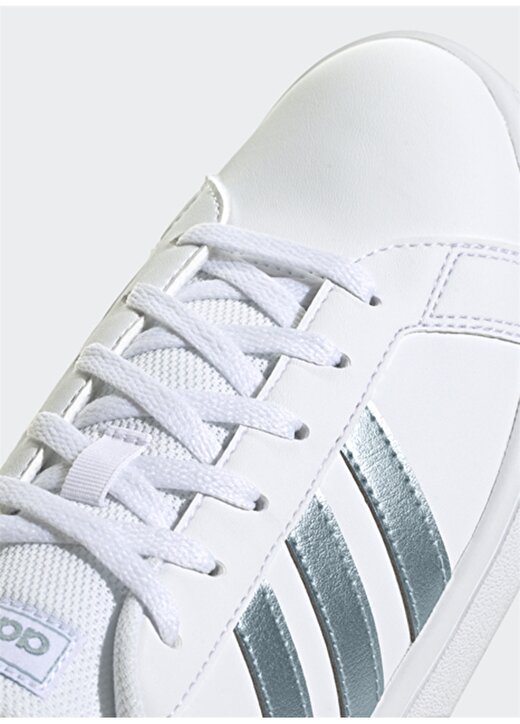 Adidas GZ8164 Grand Court Base Beyaz - Metalik Kadın Lifestyle Ayakkabı 4